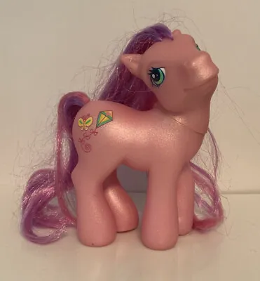 My Little Pony SKYWISHES Pink Purple Hair BUTTERFLY KITE G3 Hasbro 2002 • $9.99