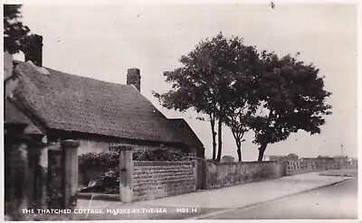 Marske By The Sea Pc 1951 Old Thatched Cottage 149 High Street Tiled Since 1956 • £14.80