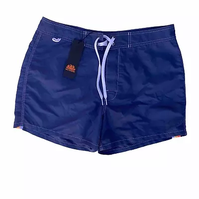 Sundek Fix Waist Swim Trunk Men's Blue 33 Inseam 3.5” • $59.97