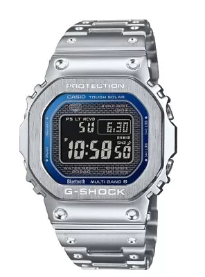 *BRAND NEW* Casio G-Shock Two-tone Dial Stainless Band Men's Watch GMWB5000D-2 • $450