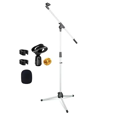 5Core Microphone Stand Mic Stand 360° Rotating Boom Arm Foldable Tripod Holder⚪ • $21.99