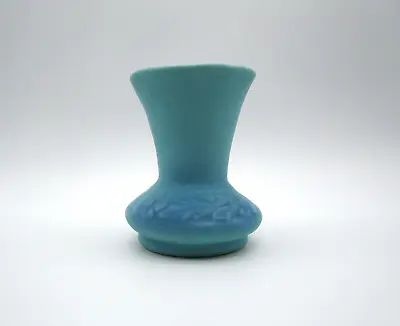 Van Briggle Pottery Turquoise Blue Vase Small 3 3/4   • $35.95