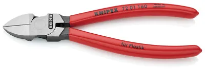 Knipex 72 01 160 Flush Cutting Diagonal Side Cutters Plastic Cable Ties 160mm • £24.15