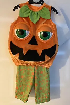 NEW Baby Halloween Pumpkin Costume/outfit Age 6-9 Months Matching Hat RRP£11 • £4.50