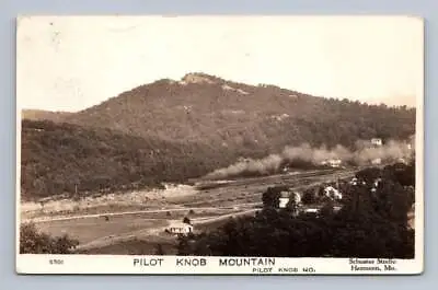 Pilot Knob Mountain & Railroad RPPC Antique Hermann Missouri Schuster Photo ~30s • $19.99