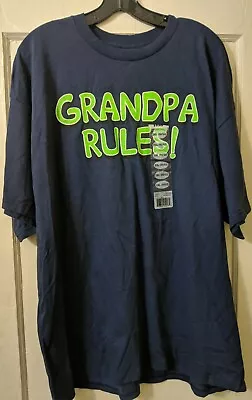 Grandpa Rules T-shirt 2xl Nwt Blue Xxl New  • $9.95
