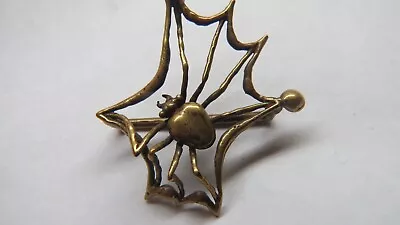 NICE Carl Tasha Signed Spider Web Handmade Brass Art Vintage Belt Buckle OF 1000 • $295