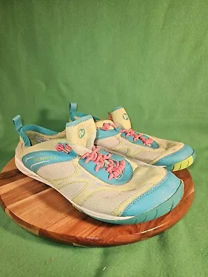 Merrell Dash Glove Calyps Aqua Lime Silver Running Shoes J88994 Women US 11 • $15