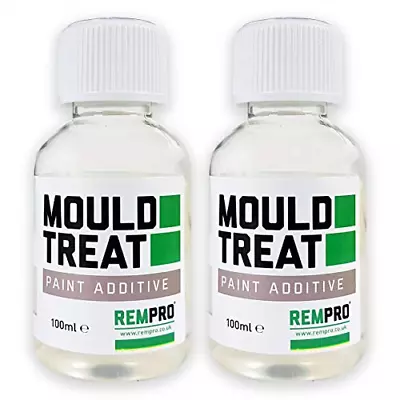 £20.59 • Buy Rempro 2 X 100ml Anti-Mould Paint Additive - Prevention & Control Of Black Mould