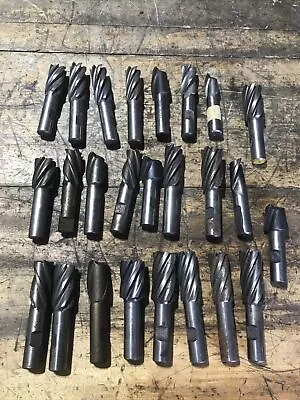 Machinist Tools Endmills Variety Lot Of 5/8”Reduced Shank  Qty 25.    5/8” - 1” • $34