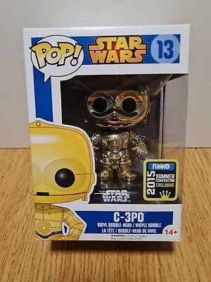 Funko Pop Star Wars C-3PO Metallic #13 2015 Summer Convention Exclusive/GC • $90