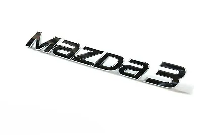 2014-2016 Mazda 3 Hatchback Chrome  MAZDA 3  Rear Trunk Decklid Emblem Nameplate • $23.99