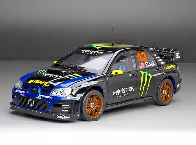 1:18 2008 #43 Ken Block Monster Energy Subaru Impreza WRC06 Gymkhana USA Seller • $55