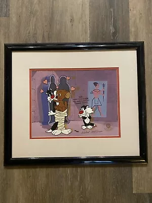 Warner Brothers Cel Sylvester And Son 175/500 Robert McKimson Hippitey’s Mummy • $225