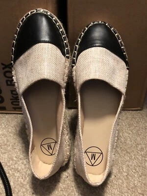 £10 • Buy Missguided Size 4 Canvas Rope Shoes Summer Holiday Espadrilles