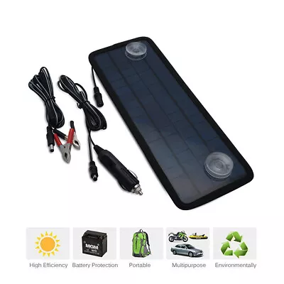 $49.34 • Buy 4.5W 12V Volt Cars Boats Motorcycle Battery Charger Solar Powered Panel Trickle