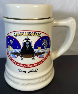Vintage Challenger Ceramic Mug NASA Mission Control Tom Holt Space Shuttle USA • $27.39