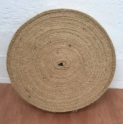£8.99 • Buy 10 Metre Roll Of 12lb 2” Wide Quality Jute Webbing For Upholstery Use