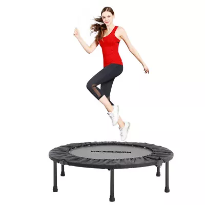 Folding Trampoline Round Bungee Rebounder Jumper Mat Aerobic Exercise Home Sport • £39.95