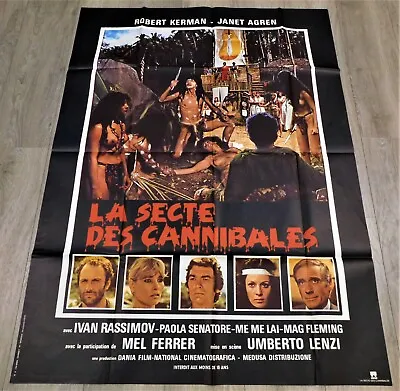  Eaten Alive! French Movie Poster Original 47 63  1980 Umberto Lenzi • £193.99