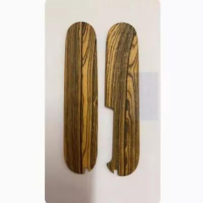 1 Pair Golden Sandalwood Grip Handle Scale For 91mm Victorinox Swiss Army Knives • $14.98