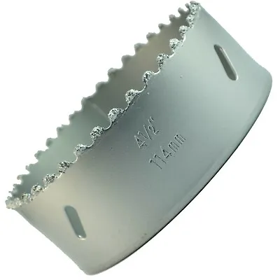 4 1/2 Inch 114mm Tungsten Grit Hole Saw Tile Concrete Marble Brick Drywall Slate • $22.99