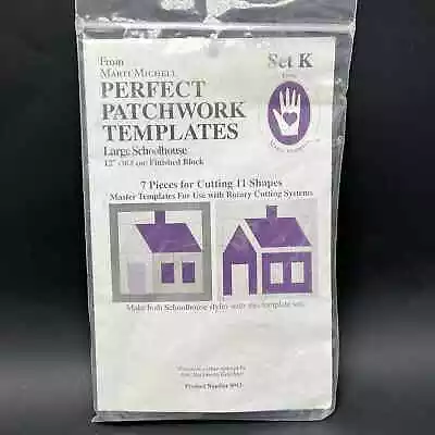 Marti Michell Perfect Patchwork Template K Large Schoolhouse 12” Cutting Guide • $15.99