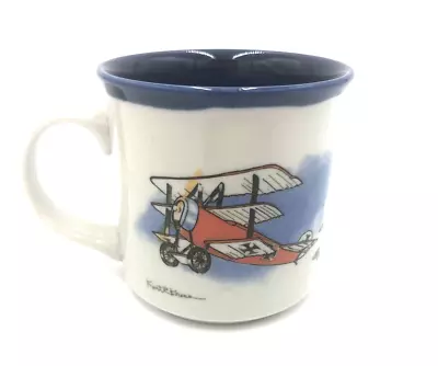 Vintage Otagiri Japan Plane Mug Coffee Hand Painted Airplane Aviation • $16.96