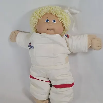 Cabbage Patch Kid Girl Doll 1985 #5 Singletooth Face  Young Astronaut  Blond • $68