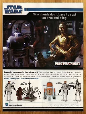 2009 Star Wars Legacy Collection Action Figures Print Ad/Poster R5-A2 Luke Han • $14.99