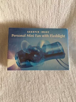  Sharper Image Personal Mini Fan With Flashlight Battery Operated NIB • $17.95