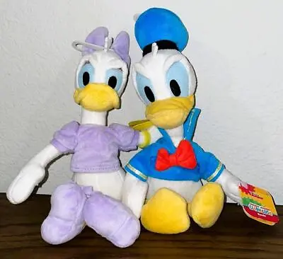 NWT Mickey Mouse Clubhouse Donald And Daisy Duck Plush Stuffed Animals 10  • $22.95