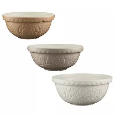 Mason Cash Mixing Bowls Bundle In The Forest 3-Piece Earthenware Dishwasher Safe • $145.62