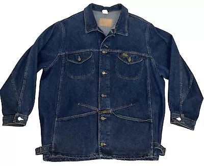 Vintage Marithe Francois Girbaud Denim Field Jacket USA Mens Large (Fits 2XL) • $59.95