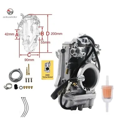 Replaces OEM Mikuni 42-18 HSR Carb Carburetor 42mm Easy Kit Harley EVO Twin Cam • $99