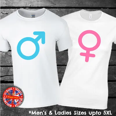 Matching Couples T-shirt Set Mens Ladies Gift Birthday Valentines Wedding Day • £9.99