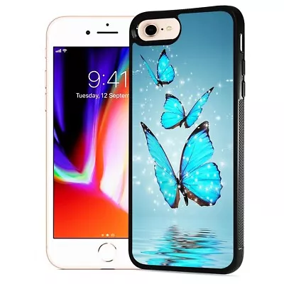 ( For IPod Touch 5 6 7 ) Back Case Cover PB12481 Blue Butterfly • $9.99