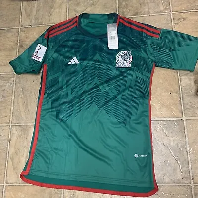 Mexico Jersey 2022 Qatar World Cup Home Shirt Adidas El Tri Authentic Medium • $24.99