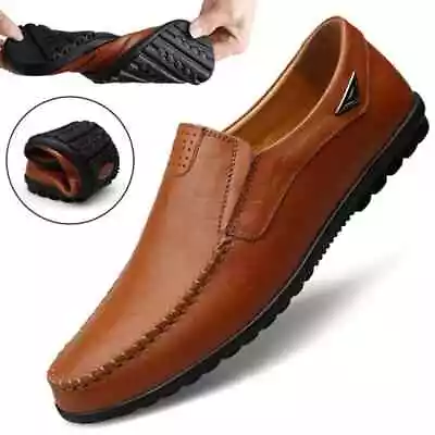 Men's Casual Shoes Soft Loafers Moccasins Breathable Slip On Driving Shoes • $20.50