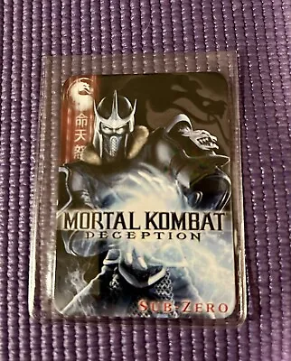 Mortal Kombat Deception Sub-Zero Kollector's Series Bonus Metal Card Only • $19.99