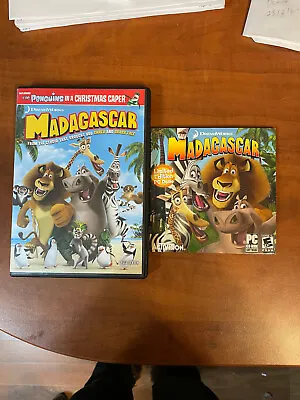 Madagascar PC Game Activision DreamWorks 2005 + DVD Penguins In A Xmas Caper • $10