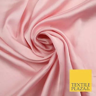 100 COLOURS - Fine Silky Smooth Liquid Sateen Satin Dress Fabric Drape Lining • £1.50