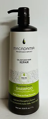 Macadamia Professional ~ Weightless Repair Shampoo With Pro Oil Complex 33.8 Oz • $42.99