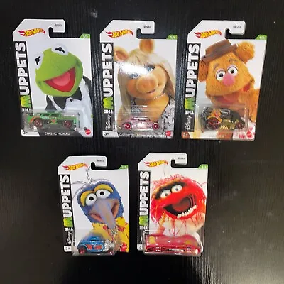 🟡 Hot Wheels The Muppets Full Set Of 5 Cars In Stock Ships Fast • $19.95