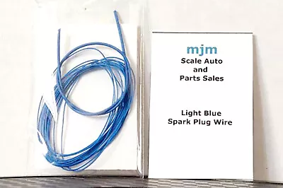 6 Feet Light Blue Spark Plug Wire 1/24 1/25 Scale Model With Blue Boot Material  • $4.99