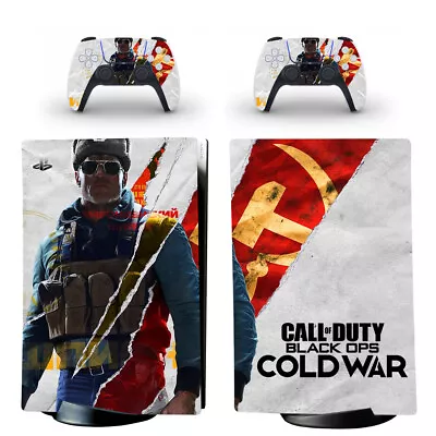 $19.95 • Buy Playstation 5 PS5 Digital Console Skin Decal Sticker COD Cold War +2 Controllers
