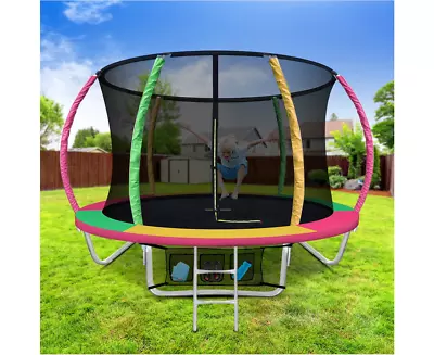 8FT Trampoline For Kids W/ Ladder Enclosure Safety Net Rebounder Colors • $446.24
