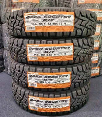 4x Toyo Open Country RT 145/80R12 Tires Snow Mud Suv Tire For Off Road 145 80 12 • $408.60