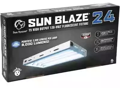 Sun Blaze 24 - 2' 4 Lamp T5 Fluorescent Strip Light  - 120 Volt (Blue) • $112