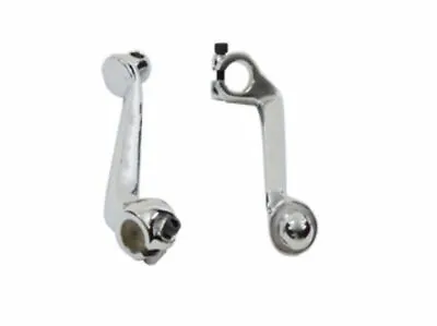 Replica Chrome Mid Control Splined Foot Peg Mounts Harley Ironhead Sportster XL • $97.99